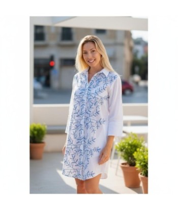 Isla Bonita By SIGRIS Vestido Camisero de Algodón con Diseño Floral