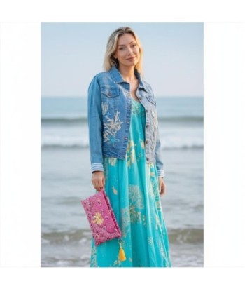 Isla Bonita By SIGRIS Chaqueta de Algodón con Bordado Marino