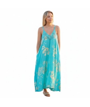Isla Bonita By SIGRIS Vestido Largo de Algodón con Estampado Floral