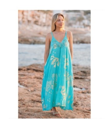 Isla Bonita By SIGRIS Vestido Largo de Algodón con Estampado Floral