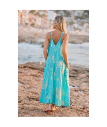 Isla Bonita By SIGRIS Vestido Largo de Algodón con Estampado Floral