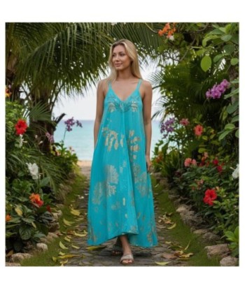 Isla Bonita By SIGRIS Vestido Largo de Algodón con Estampado Floral