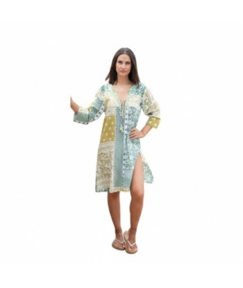 Isla Bonita By SIGRIS Kurta de Algodón con Estampado Multicolor