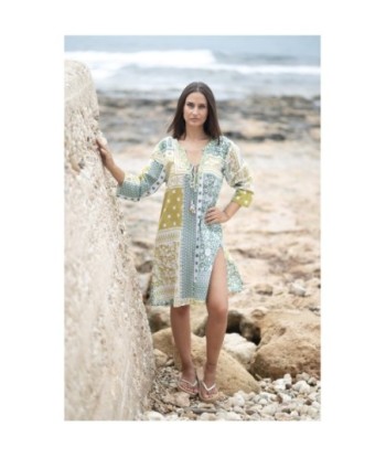Isla Bonita By SIGRIS Kurta de Algodón con Estampado Multicolor