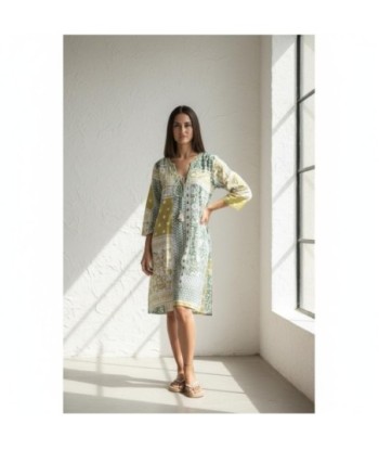 Isla Bonita By SIGRIS Kurta de Algodón con Estampado Multicolor