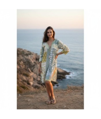 Isla Bonita By SIGRIS Kurta de Algodón con Estampado Multicolor