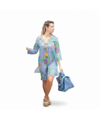 Isla Bonita By SIGRIS Kurta de Algodón con Estampado Floral