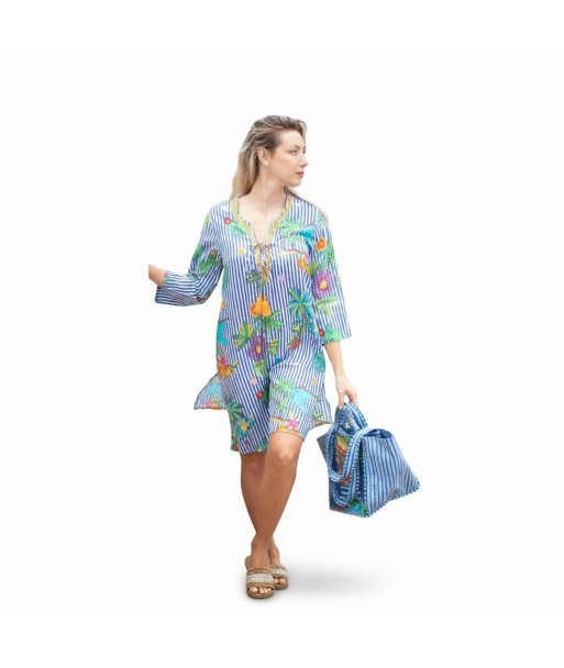 Isla Bonita By SIGRIS Kurta de Algodón con Estampado Floral