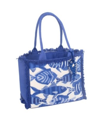 Isla Bonita By SIGRIS Bolso de Algodón con Diseño de Peces