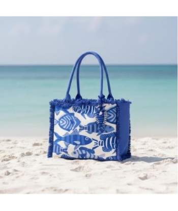 Isla Bonita By SIGRIS Bolso de Algodón con Diseño de Peces
