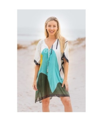 Isla Bonita By SIGRIS Poncho de Algodón Colorido para Playa