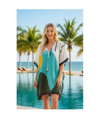 Isla Bonita By SIGRIS Poncho de Algodón Colorido para Playa
