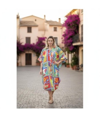 Isla Bonita By SIGRIS Vestido Camisero de Algodón Colorido