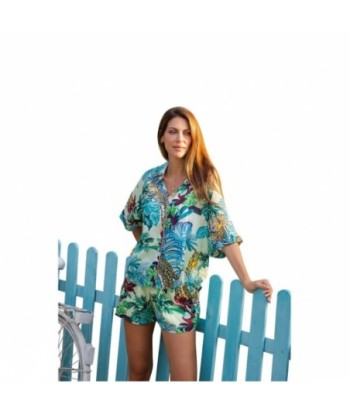Isla Bonita By SIGRIS Set Camisa y Pantalón Corto de Algodón 100%