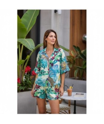 Isla Bonita By SIGRIS Set Camisa y Pantalón Corto de Algodón 100%