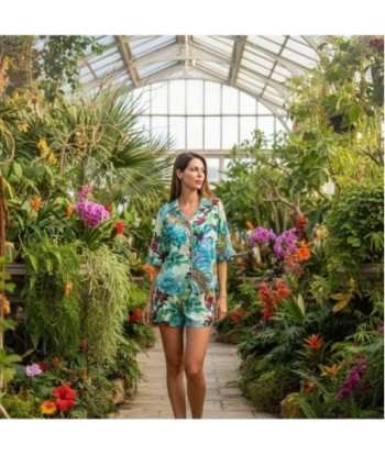 Isla Bonita By SIGRIS Set Camisa y Pantalón Corto de Algodón 100%