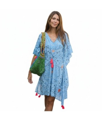Isla Bonita By SIGRIS Poncho de Algodón 100% con Diseño Estampado