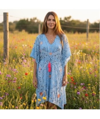 Isla Bonita By SIGRIS Poncho de Algodón 100% con Diseño Estampado