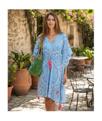 Isla Bonita By SIGRIS Poncho de Algodón 100% con Diseño Estampado