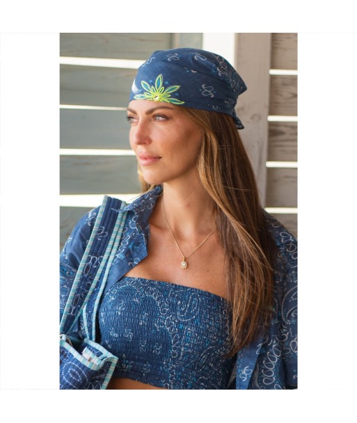 Isla Bonita By SIGRIS Bandana 100% Algodón - Estilo Bohemio con Diseño Floral