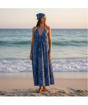 Isla Bonita By SIGRIS Vestido Largo de Algodón con Estampado Étnico