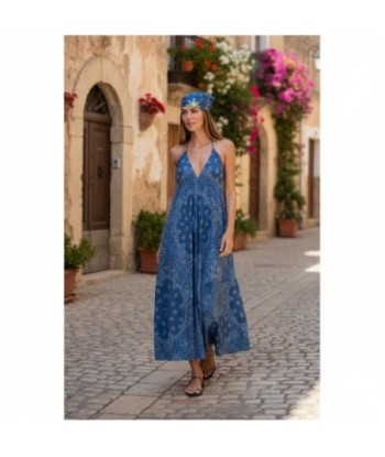 Isla Bonita By SIGRIS Vestido Largo de Algodón con Estampado Étnico