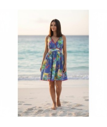 Isla Bonita By SIGRIS Vestido Corto de Verano en Algodón 100%