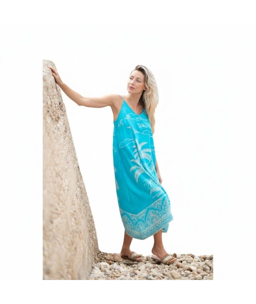 Isla Bonita By SIGRIS Vestido Midi de Verano en Algodón 100%