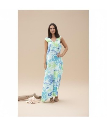 Isla Bonita By SIGRIS Vestido Largo de Algodón con Estampado Marítimo