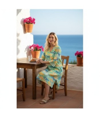 Isla Bonita By SIGRIS Kurta de Algodón con Estampado Marino