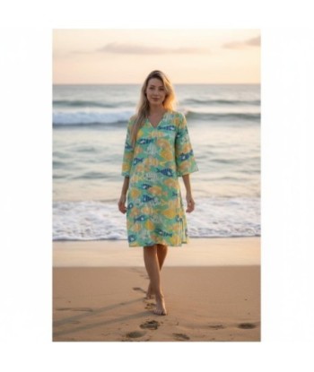 Isla Bonita By SIGRIS Kurta de Algodón con Estampado Marino