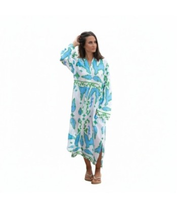 Isla Bonita By SIGRIS Vestido Largo de Algodón con Estampado Floral