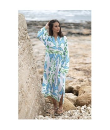 Isla Bonita By SIGRIS Vestido Largo de Algodón con Estampado Floral