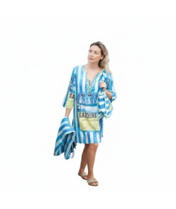 Isla Bonita By SIGRIS Kurta de Algodón 100% con Estampado Marítimo