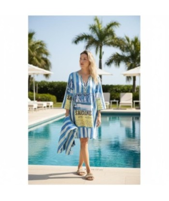Isla Bonita By SIGRIS Kurta de Algodón 100% con Estampado Marítimo