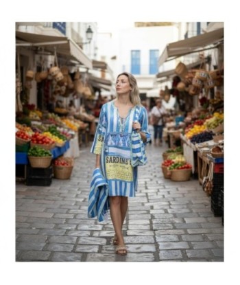 Isla Bonita By SIGRIS Kurta de Algodón 100% con Estampado Marítimo