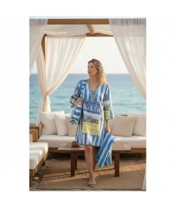 Isla Bonita By SIGRIS Kurta de Algodón 100% con Estampado Marítimo