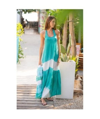 Isla Bonita By SIGRIS Vestido Largo de Viscosa con Detalles Tie-Dye