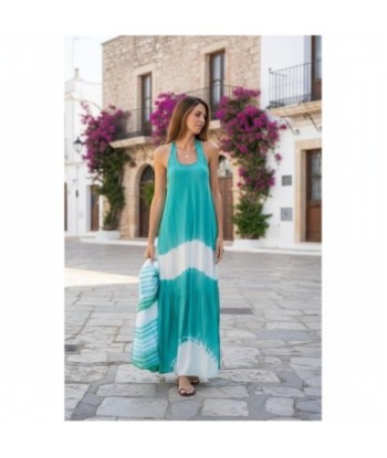 Isla Bonita By SIGRIS Vestido Largo de Viscosa con Detalles Tie-Dye