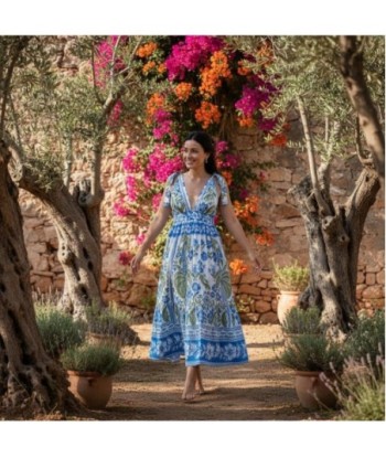 Isla Bonita By SIGRIS Vestido Corto de Algodón con Estampado Floral