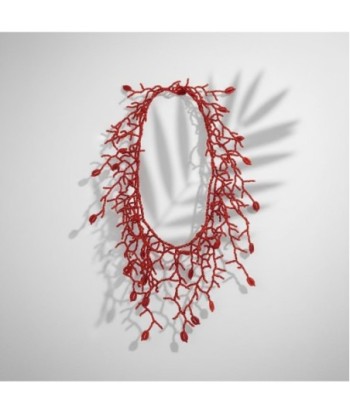 Isla Bonita By SIGRIS Collar de Resina de Poliéster en Rojo Vibrante