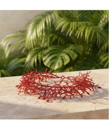 Isla Bonita By SIGRIS Collar de Resina de Poliéster en Rojo Vibrante