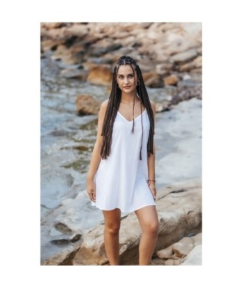 Isla Bonita By SIGRIS Enagua de Verano 100% Algodón en Color Blanco
