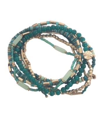 Isla Bonita By SIGRIS Surtido de Pulseras de Resina de Poliéster - Elegancia Colorida