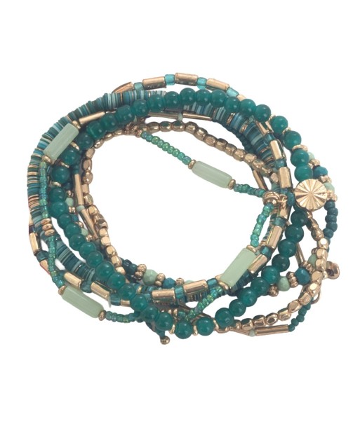 Isla Bonita By SIGRIS Surtido de Pulseras de Resina de Poliéster - Elegancia Colorida
