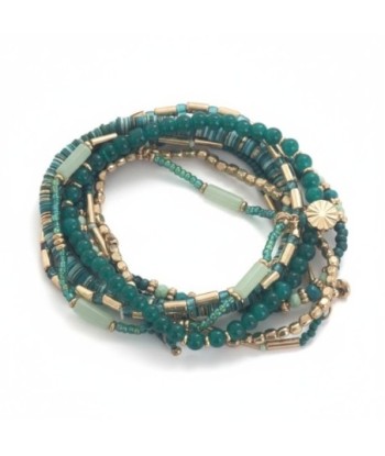 Isla Bonita By SIGRIS Surtido de Pulseras de Resina de Poliéster - Elegancia Colorida