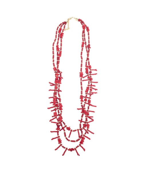 Isla Bonita By SIGRIS Collar de Resina de Poliéster en Rojo Vibrante