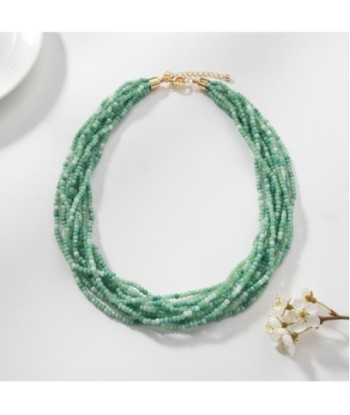 Isla Bonita By SIGRIS Collar de Resina de Poliéster en Tonos Verdes