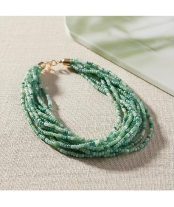 Isla Bonita By SIGRIS Collar de Resina de Poliéster en Tonos Verdes