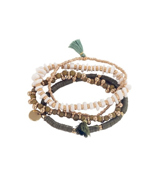 Pulsera de Algodón Crudo para Mujer - Complemento Bohemio ISLABONITA - Moda Isla Bonita - Accesorio de Estilo